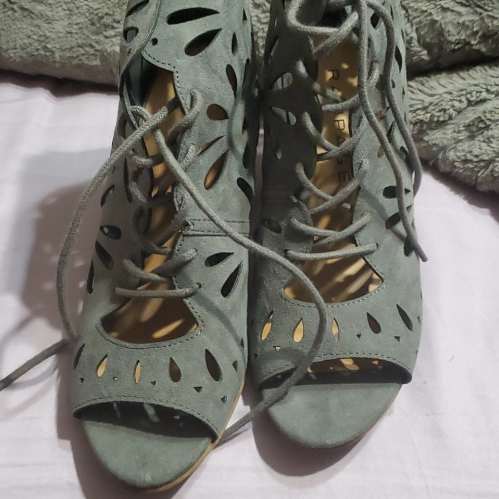 Rampage open toe heels